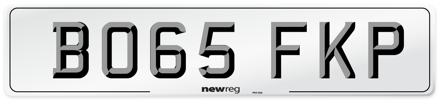 BO65 FKP Number Plate from New Reg
